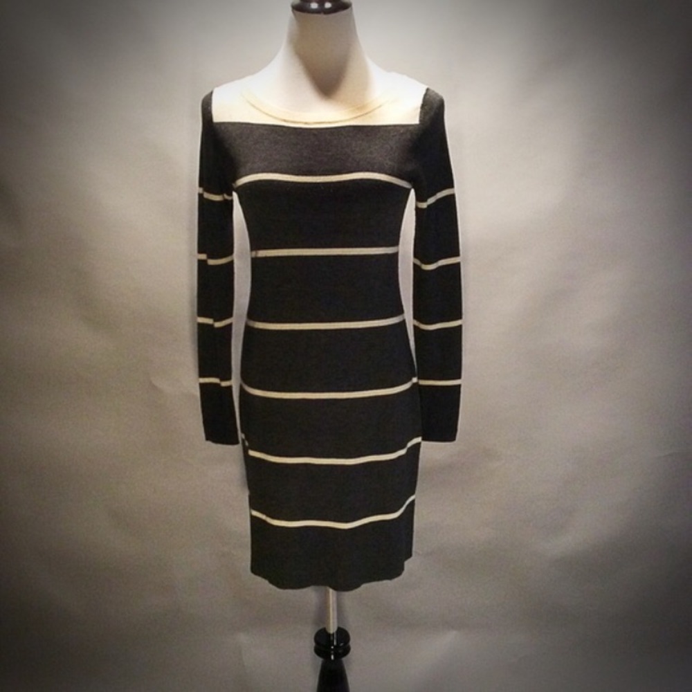 Striped sweater dress